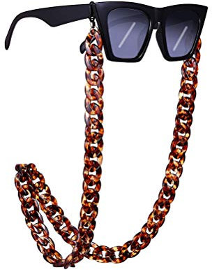 VALICLUD Brillenkette, rutschfest, Schildkröte, Brillenschnur, Sonnenbrillenhalterband für Damen und Herren,