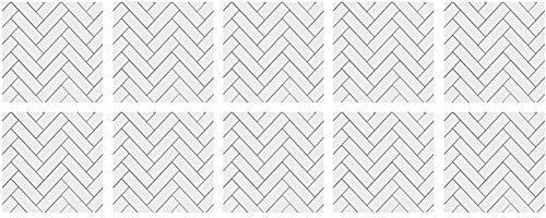 FEIFAN Adesivi per Piastrelle per Cucina Bagno Autoadesivo Adesivi Murali 10Pezzi 3D Decalcomanie per Piastrelle per Living Room Decor,40,20x20cm
