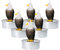 Eagle Teelichtkerzen, Amerika-Adler-Teelicht für Geburtstagsgeschenke, steht kostenlos, kraftvoll und mutig, ideal für Heimdekoration, Party, Geburtstagsgeschenk, Kuchendekoration, Hochzeit, 6 Stück
