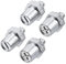 sourcing map Battery Charging Side Post Positive Negative 3/8 Inch Male Zinc Alloy 2 Pairs