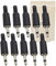 Adaptout 10 x conector mini jack macho de 3,5 mm mono audio para soldar entree de game altavoz estudio hi fi