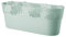 VERDENIA Aster Blumentopf Leichter Blumentopfüberzug Design Dekorativer Topf für Pflanzen für Innen aus Kunststoff Durchbrochene Muster Viele Farben Viele Größen Oval 32cm 20539 Minze