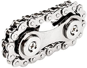 Jc.upin Fidget Chain Sensory Toys Autism-Single Finger Fast Bearings Bike Chain Gears Hand Fidget Spinner,Novelty Toys Used to Relieve Stress, Anxiety, Party Favors Gifts For Kids Adult ADD ADHD EDC