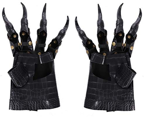 Halloween-Klauen-Handschuhe, Halloween-Kostüm-Party-Requisiten Scary Horrific Wolf Paw-Handschuhe Cosplay-Kostüm 3D-gedruckte Flexible Finger-Drachen-Handschuhe Karnevalsparty-Streich