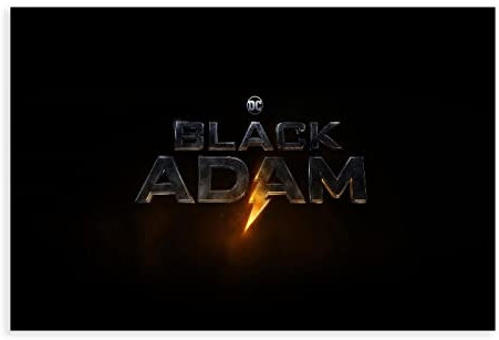 FABIVA Filmposter mit schwarzem Adam-Logo 2022, Leinwand, Schlafzimmer, Dekoration, Sport, Landschaft, Büro, Raumdekoration, Geschenk, Rahmen-Stil, 30 x 45 cm