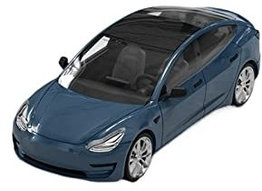 HOPEYS Modellauto 1:64 for Tesla Model 3 Maßstab Druckgussauto Modell Miniaturauto Sammlerauto Ornament Spielzeugauto Grau