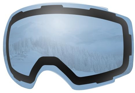 OutdoorMaster Skibrille PRO Ersatzlinse - 10+ Farben die Auswahl (VLT 42% Blau polarisiert)