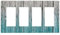 Blaue Holzmaserung 4-Gang Quad Wippschalter Abdeckung Platte Rustikale Bauernhaus Dekorative Elektrische Frontplatte für Badezimmer Wohnzimmer Schlafzimmer