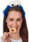 Das Kostümland Krümelmonster Harreif Cookie mit Plüsch, Blau