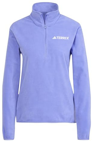 adidas Women's Terrex Multi Essentials Half Zip Fleece Jacket, semi cobalt blue, S