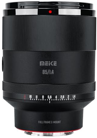 Meike 85mm F1.4 Autofokus Vollformat STM Schrittmotor Portraitobjektiv Kompatibel mit Sony E Mount Kameras A7 A7R A74 A7R4 A7III A7RII A7RIII A7SIII A9
