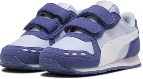 PUMA Unisex Baby Cabana Racer SL 20 V INF Sneaker, COOL Weather White-Blue Crystal-Rose Mauve, 25 EU