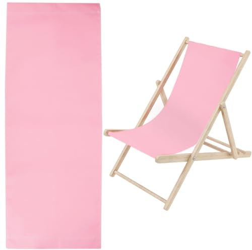 GORGECRAFT 1 pezzo di Ricambio per Sedia A Sdraio Da Spiaggia Tela 435 * 1165 mm Tessuto Oxford Tessuto Rosa per Sedia Reclinabile per Prendere Il Sole Giardino Cortile Spiaggia Relax