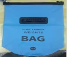 2Pcs Heavy Duty Pool Ladder Weights, 50lbs Sand Fillable Universal Bags Step Weights, 500D PVC Waterproof Pool Sand Bags Step Anchors for Above Ground Pools and Stair Entry Systems(50lbs)