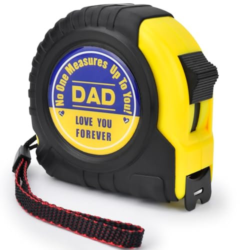 Christmas Gifts for Dad Tape Measure - Measuring Tape 25 ft Stocking Stuffers for Dad Birthday Fathers Day from Kids Daughter Son Wife Engraved Retractable Digital Carpenter Tool Measurement Tape