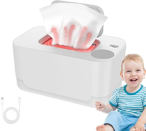 Generico Diaper Warmer, Home Use Wet Wipes Warmer with Even Heating, Portable Space-Saving Diaper Heater Holder Case, Ideal for Living Room & Baby Care Essentials