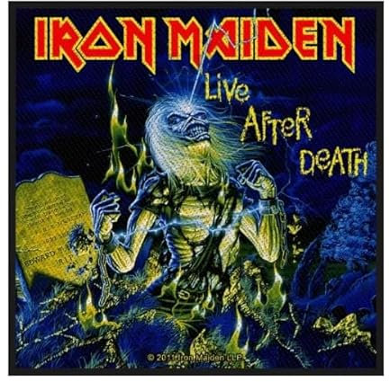 Halle15Clothes - Aufnäher/Patch für deine Kutte - Iron Maiden - LIVE AFTER DEATH