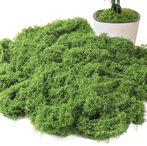 BellaGesundheit 150 g di muschio artificiale per decorazione, finto muschio per artigianato, muschio artificiale per pareti, tavoli, presepi, modellismo, matrimonio, Pasqua, decorazioni natalizie