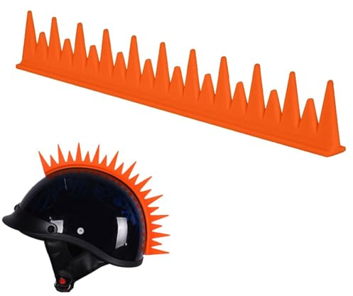 Tanxemery Irokesen-Spike-Streifen für Helme - Motorradhelme Mohawk Aufkleber | Helme Mohawks Spikes Motorradhelme Mohawk Aufkleber