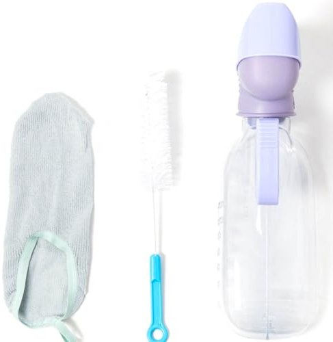 Vehicle Mounted Portable Female Urinal for Women and Patients | PVC Reusable Bottle, Easy to Install, Comfortable Skin Friendly Design, Travel and Outdoor Use, Lavender