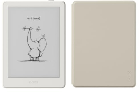 BOOX Go 6 (Gen2) Groupée ePaper Liseuse 6 Monochrome Android 3+32 Go HD E-Ink (Coquille)