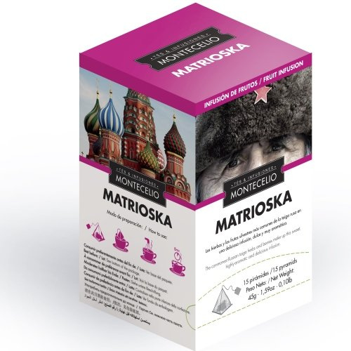 Montecelio - Té en Pirámides Matrioska - Estuche 15 Unidades