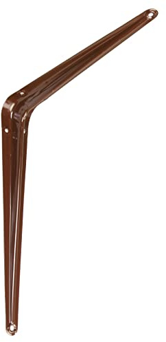 Alberts 348823 Konsole aus Stahl | wahlweise in verschiedenen Ausführungen | braun | Höhe 300 mm | Tiefe 250 mm