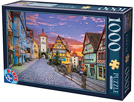 Unbekannt 74737-EC17 D-Toys Puzzle 1000 Teile-Rottenburg, Multicolor