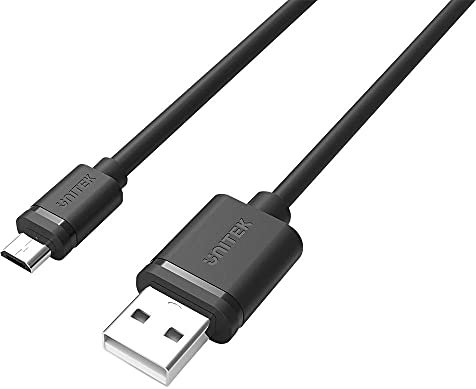 Unitek Cable USB A a micro USB / 3 metros/carga rápida y sincronización/carga rápida / 2.5 A/USB 2.0 480 Mbps / 100% cobre/revestimiento de PVC negro