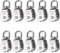 Favordrory Drahtseil/Kranrolle/Seilrolle/Kran, drehbarer Haken, Einzelrolle, zum Aufhängen, 304 Edelstahl, 10 Stück M15