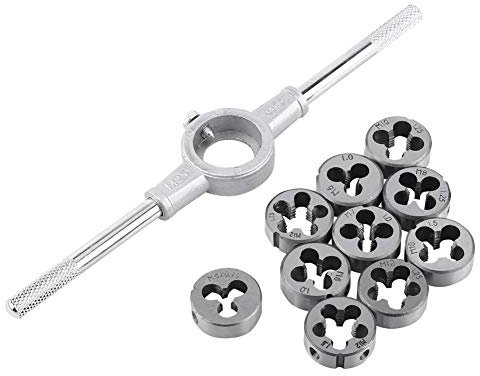 11 Teile/satz Screw & Die Außengewinde Schneiden Tapping Handwerkzeug Kit Grobgewinde Splitter