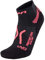 UYN Damen Marathon Zero Runningsocken Damen Socke, Black/Coral Fluo, 37-38 EU