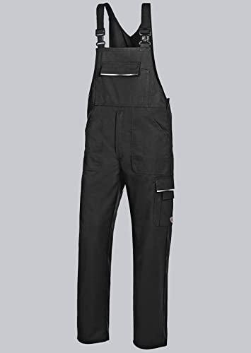 BP 1604-559-32-44n Latzhose, Stretch-Hosenträger mit Clipbefestigungen, 245,00 g/m² Stoffmischung, schwarz, 44n