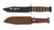 Cuchillo USMC Hoja 18 cm para Caza, Pesca, Camping, Outdoor, Supervivencia y Bushcraft Albainox 32424 + Portabotellas de regalo