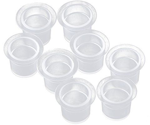 Artibetter 100pcs Einweg Tattoo Ink Cups Caps Pigmentbehälter Halter 8mm
