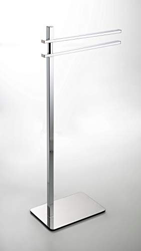 Lampadaire carré porte-serviettes double de qualité