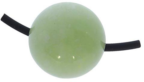 Jade grün Kugel Schmuck Anhänger inkl. Lederband 20mm gebohrt