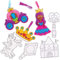 Baker Ross Prinzessin Fenster Deko Sonnenfänger Bastelset für Kinder (10 Stück) Kreativsets zum Basteln und Dekorieren zu Ostern