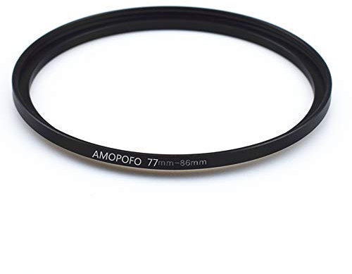 77mm-86mm Anello adattatore per filtro step-up,anello adattatore in metallo per obiettivo fotocamera con filettatura filtro da 77 mm a 86 mm