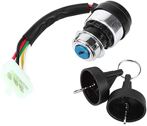 Interruttore di avviamento 5 fili, Interruttore a chiave 5 pin Start Lock per moto Go Kart ATV maggior parte modelli