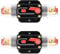QWORK® Portafusibili con Interruttore di circuito in linea, Portafusibili in linea, 30 Amp 12-24V DC, fusibile ripristinabile manuale per car Audio Marine Boat, 2 Pack