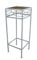 PrimoLiving Blumenhocker aus Metall/Holz grau eckig Gr. S (P-178)
