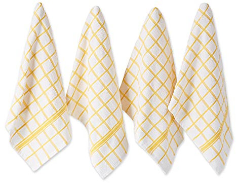 DII Juego de paños de Cocina, algodón, Amarillo, 16 x 26 Pulgadas