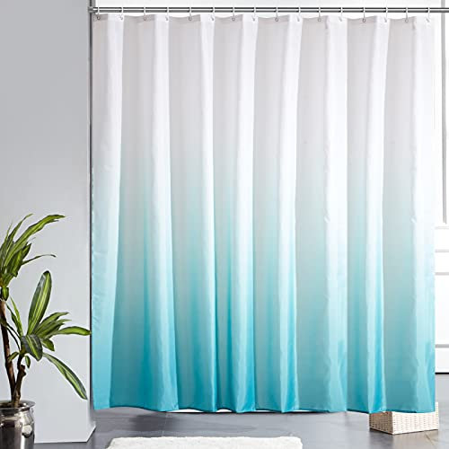Furlinic Tenda Doccia Antimuffa 240x200 cm Tessuto Grande Impermeabile Lavabile Tende Doccia Design Poliestere con 16 Ganci Tenda Doccia Alzavola Gradiente