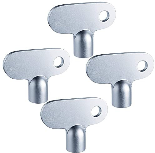 Entlüftungsschlüssel,4 PCS Kühler Schlüssel Solide Kühler Entlüftungsschlüssel Quadratische Vierkantschlüssel Heizungsschlüssel für Heizkörper Wasserhahn