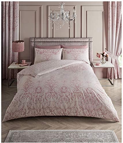 GC GAVENO CAVAILIA Duvet Cover Sets, Reversible Bedding Bed Set, Polycotton Quilt Covers, Antoinette-Pink, Double