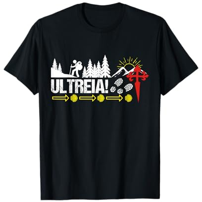 Ultreia Chemin de Saint-Jacques Pèlerin Camino de Santiago Croix de Saint-Jacques T-Shirt