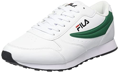 FILA Herren Orbit Low-Top, White Verdant Green, 44 EU