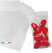Lage 100 Bustine Trasparenti 6 x 10 cm per Confetti con Chiusura Adesiva - Buste Sacchettini Piccoli di Plastica per Alimenti, Confettata, Bomboniera, Cerimonia con Aletta Adesiva