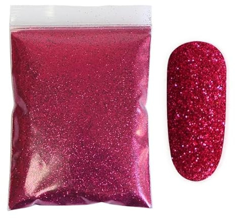 10G/Bag Shiny Nail Glitter Powder DIY Nail Art Design Decoration Rose Gold Red Nail Reflective